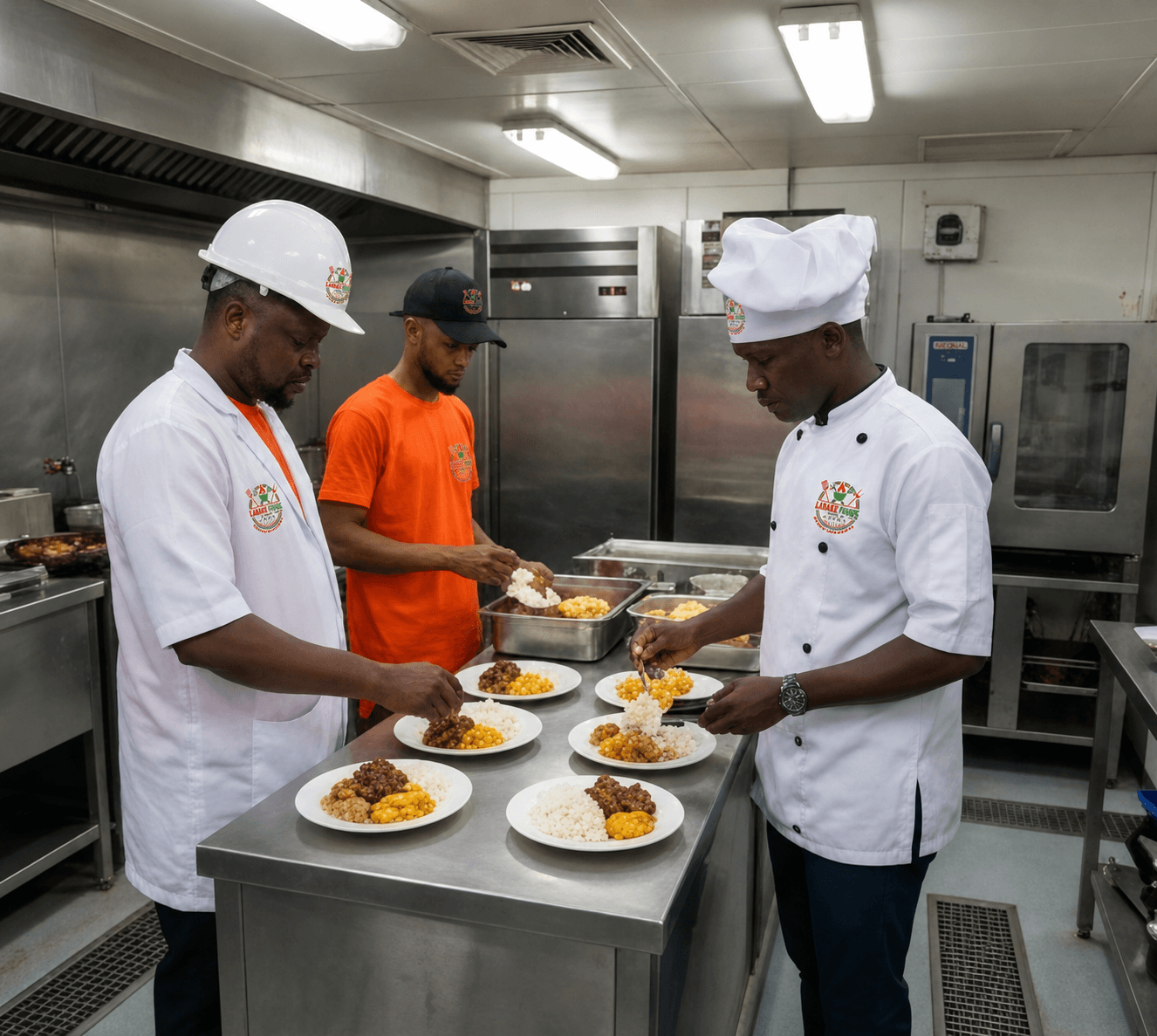 Labake Foods kitchen preparing meals to be served